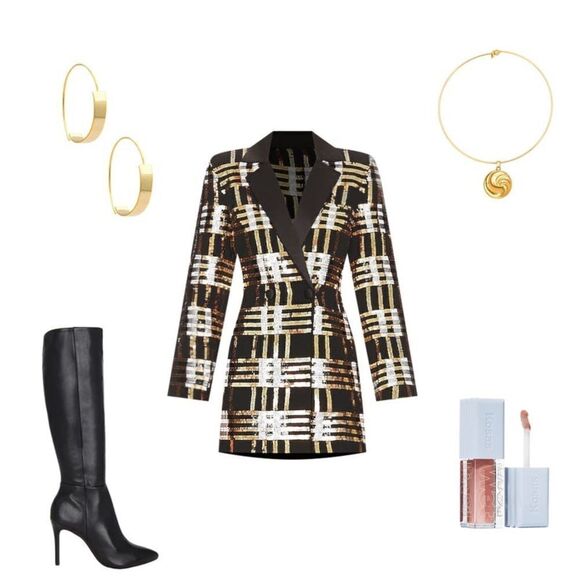 Revolve Schutz Mikki Up Stiletto Boot in Black - Picture 3 of 10